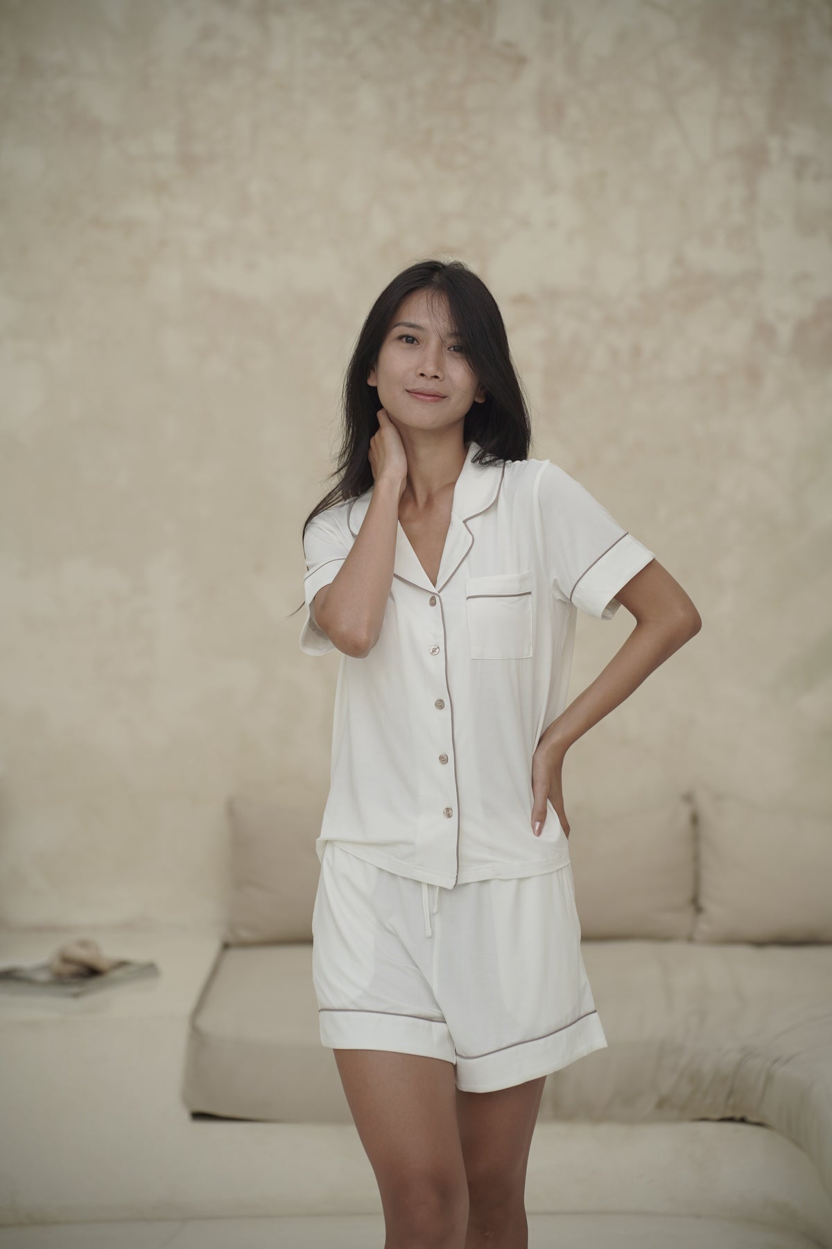 Signature Cooling PJ Set - Ivory