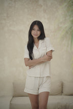 Hush Striped PJ Set - Oat