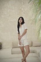 Hush Striped PJ Set - Oat