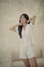 Hush Striped PJ Set - Oat