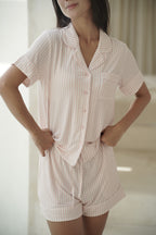 Hush Striped PJ Set - Blush