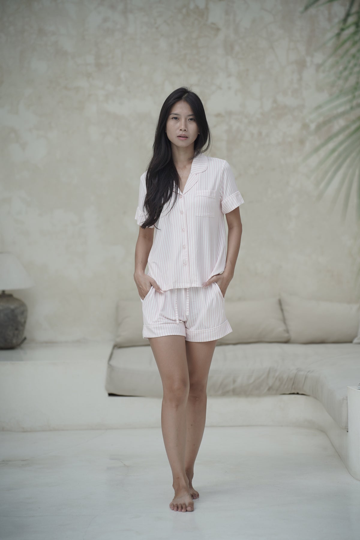 Hush Striped PJ Set - Blush