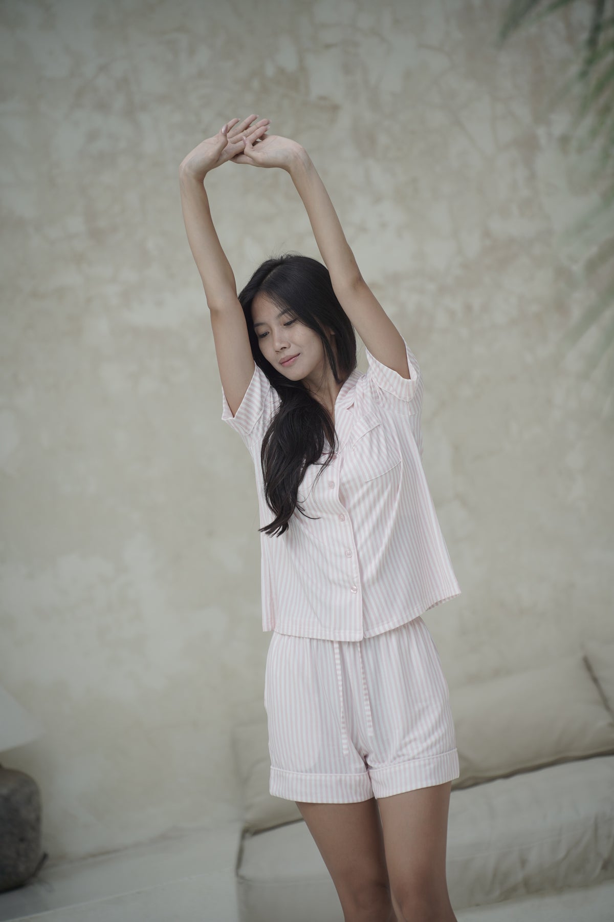 Hush Striped PJ Set - Blush