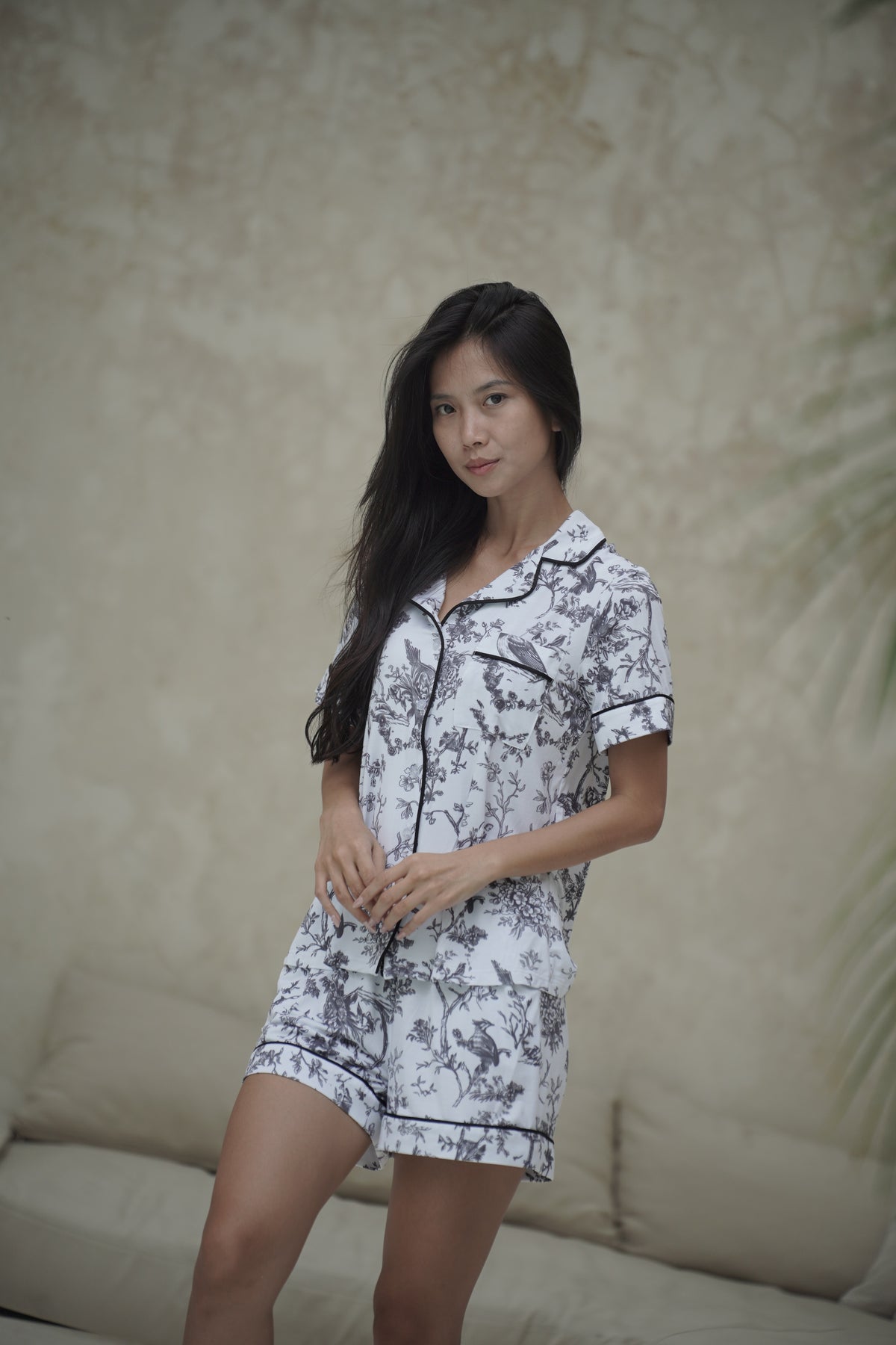 Garden Toile PJ Set - Slate